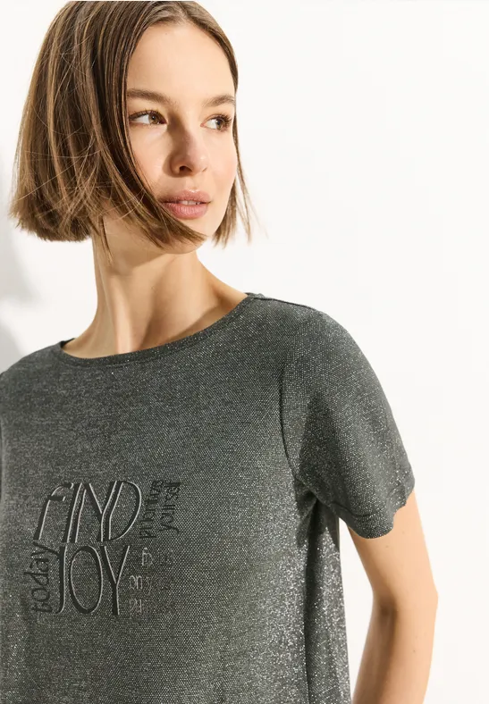 CECIL T-shirt à effet chatoyant 